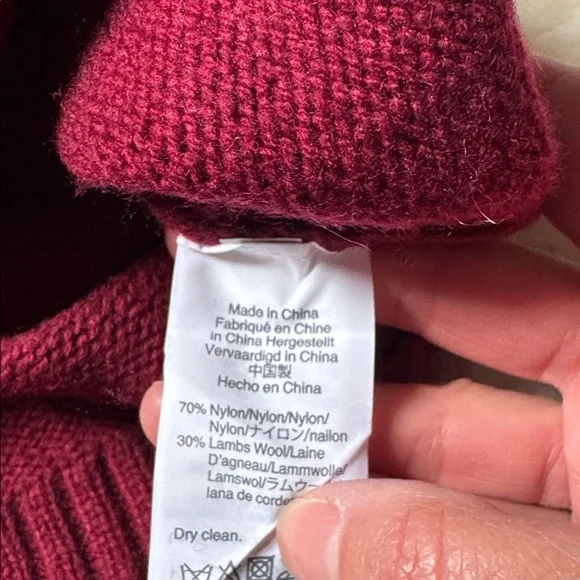 J. Crew Deep Red Knit Sweater - Picture 4 of 4